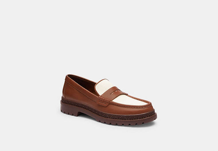 COACH®,COOPER LOAFER,Saddle,Front View