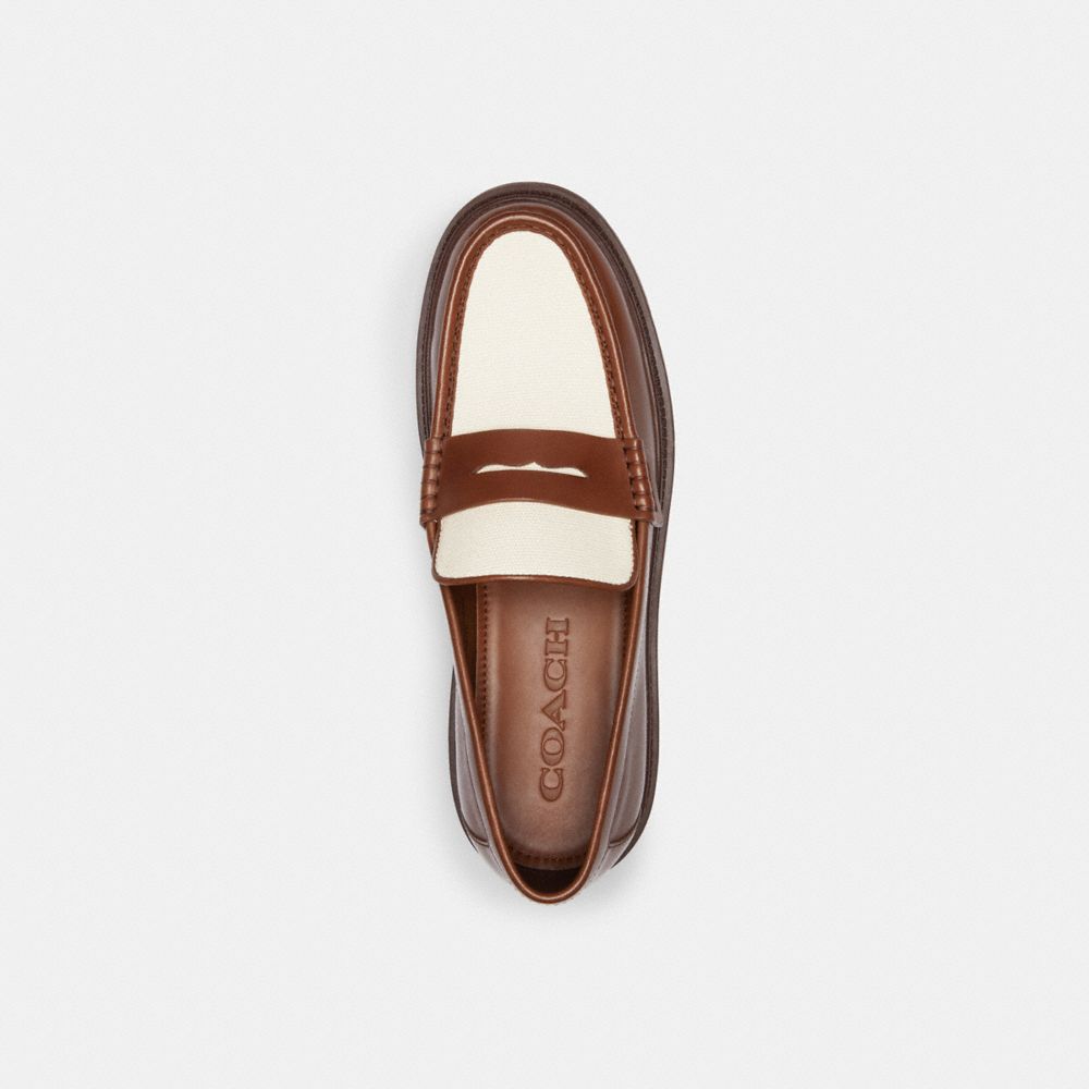 COACH®,COOPER LOAFER,Saddle,Inside View,Top View