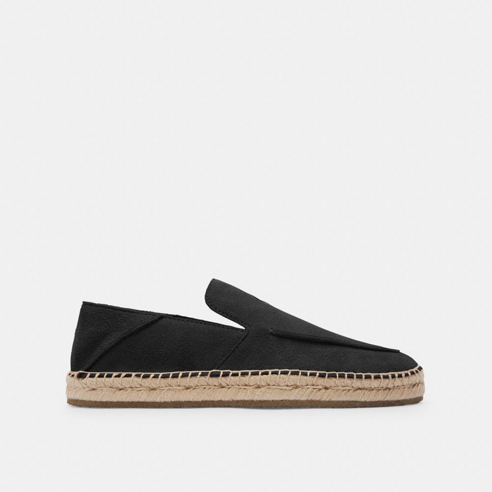 COACH®,REILLY ESPADRILLE,Black,Angle View