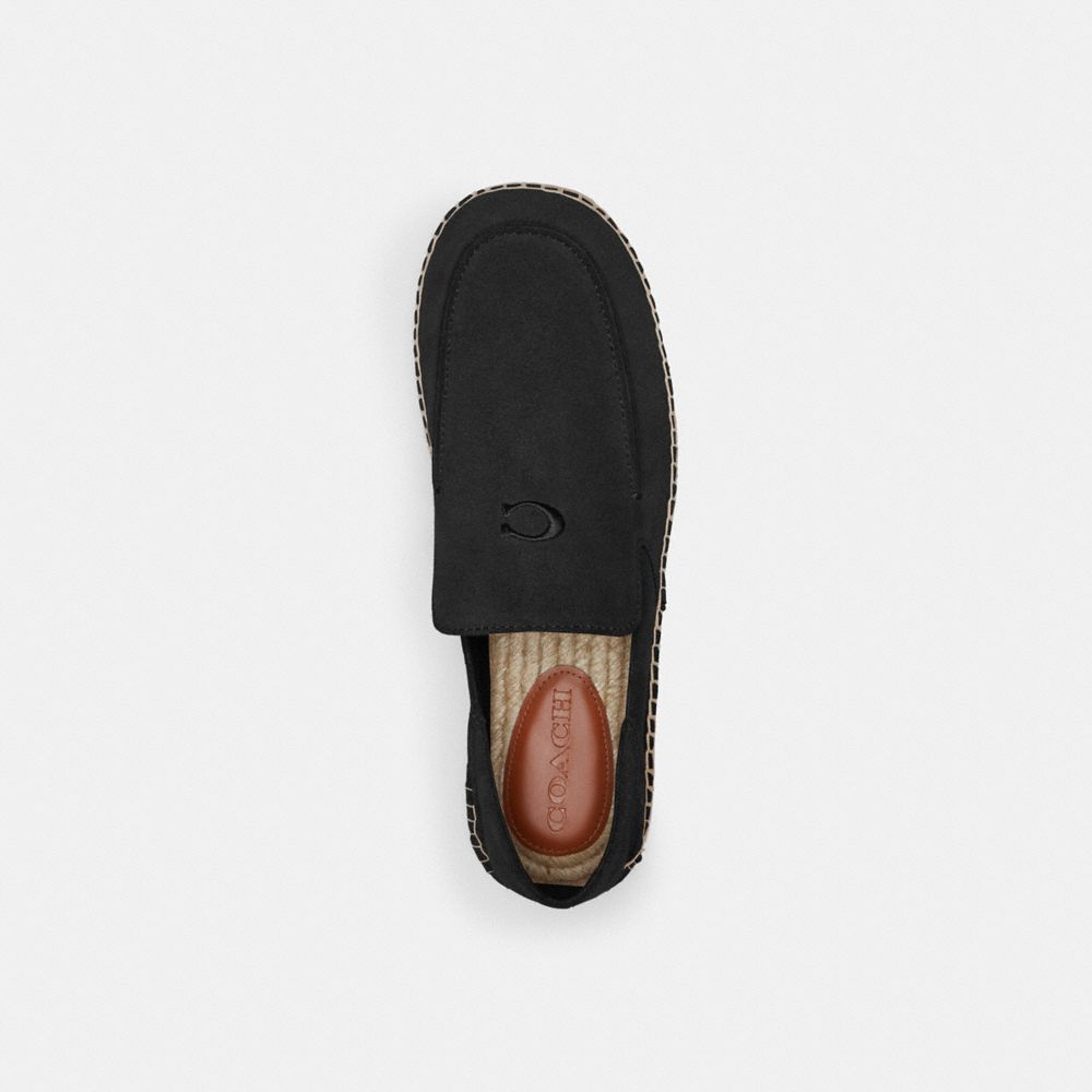 COACH®,REILLY ESPADRILLE,Black,Inside View,Top View