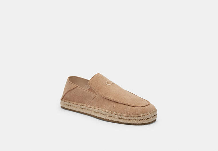 COACH®,REILLY ESPADRILLE,Taupe,Front View