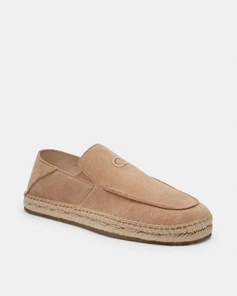 COACH®,REILLY ESPADRILLE,Taupe,Front View