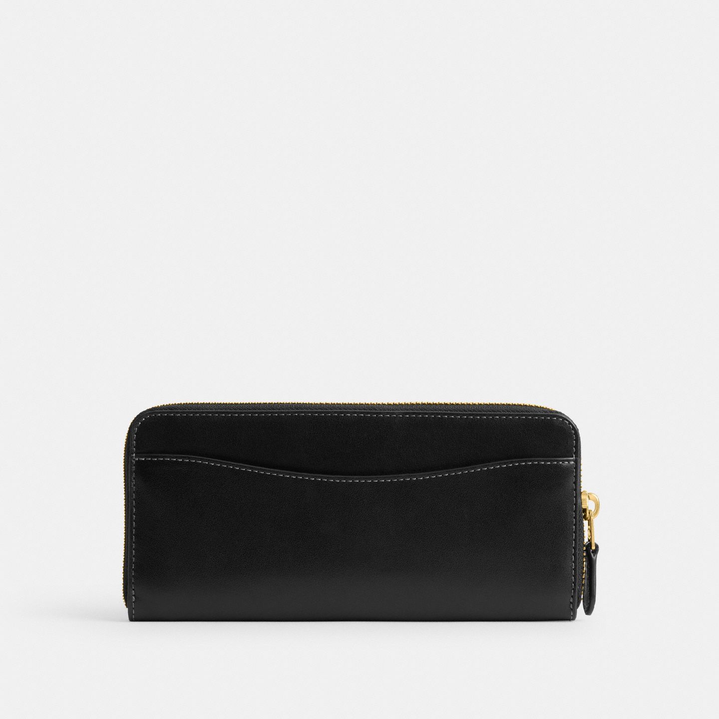 Женский кошелёк Coach Essential Slim Accordion Zip Wallet, цвет: Латунный / Чёрный — фото 2