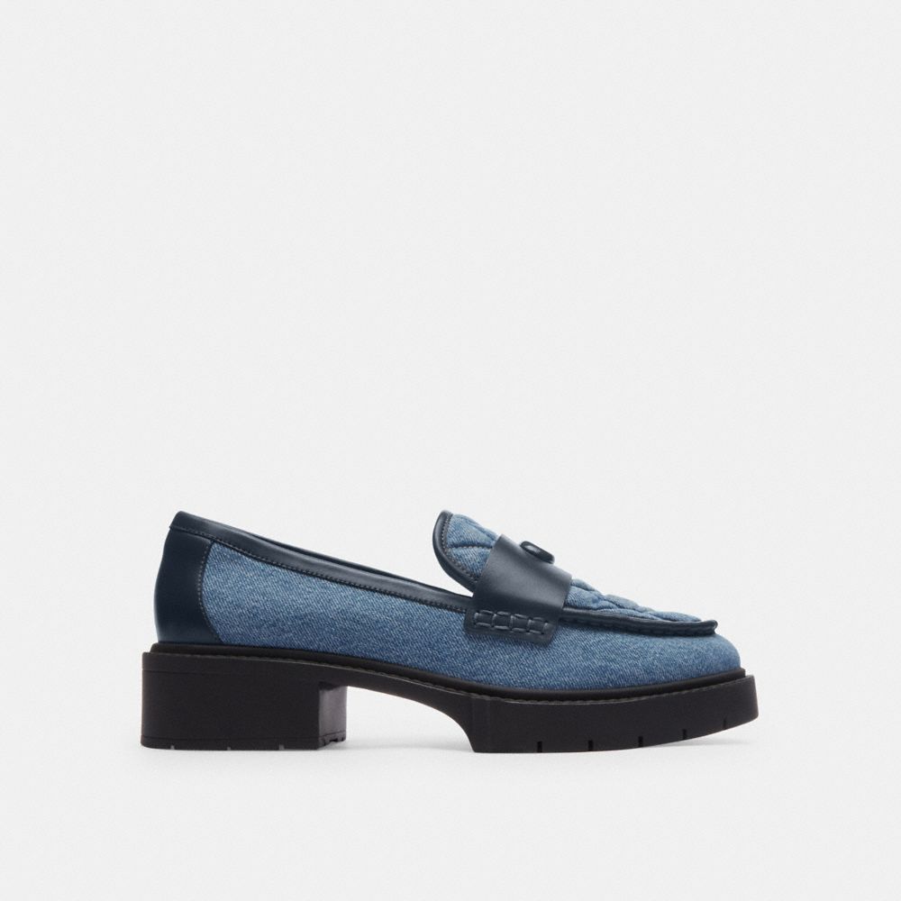 Shop Coach Leah Loafer Mit Steppung In Blue