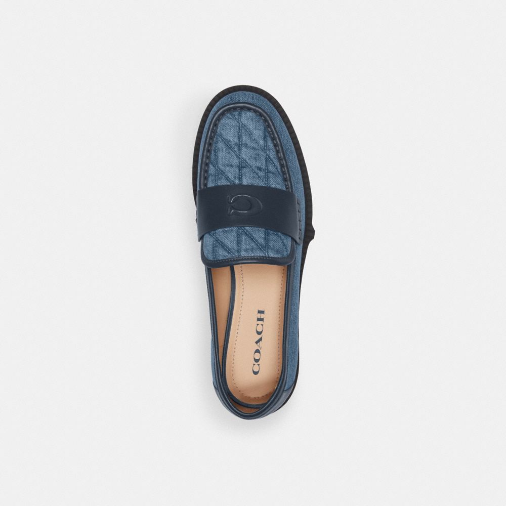 Shop Coach Leah Loafer Mit Steppung In Blue