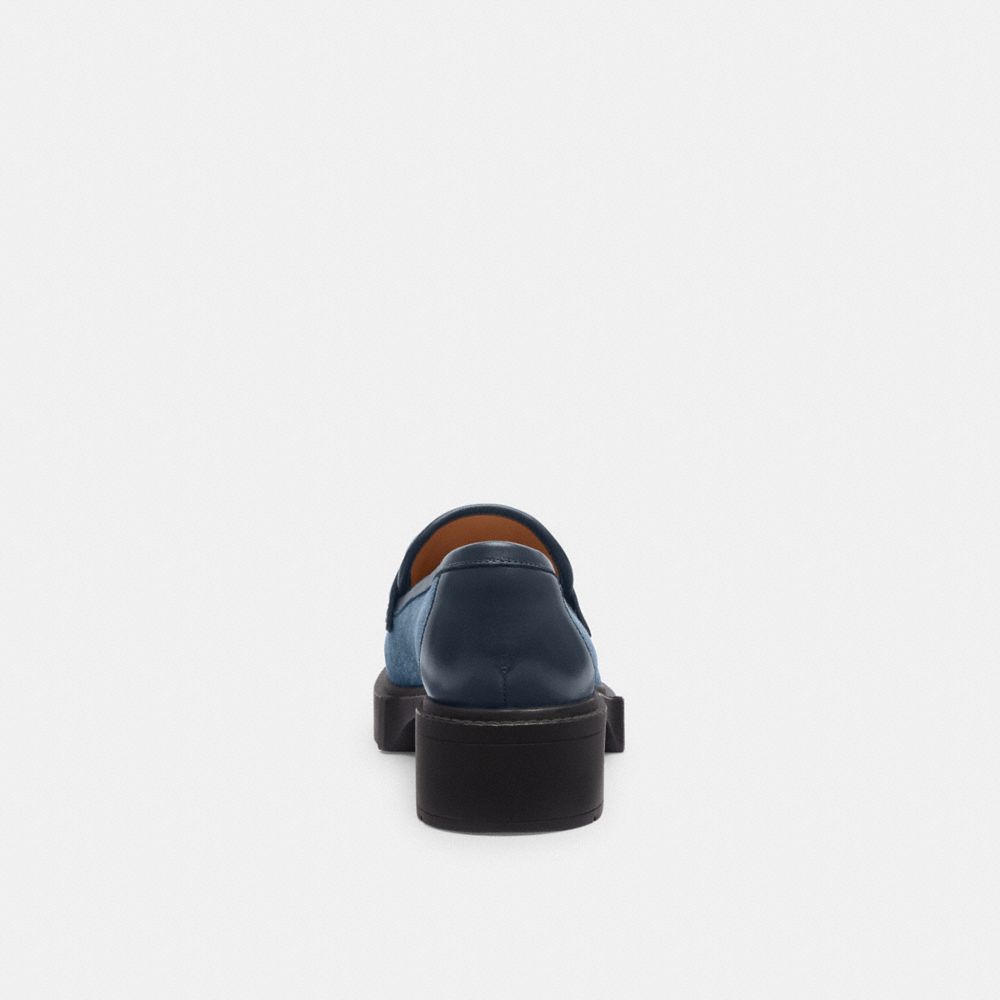 Shop Coach Leah Loafer Mit Steppung In Blue