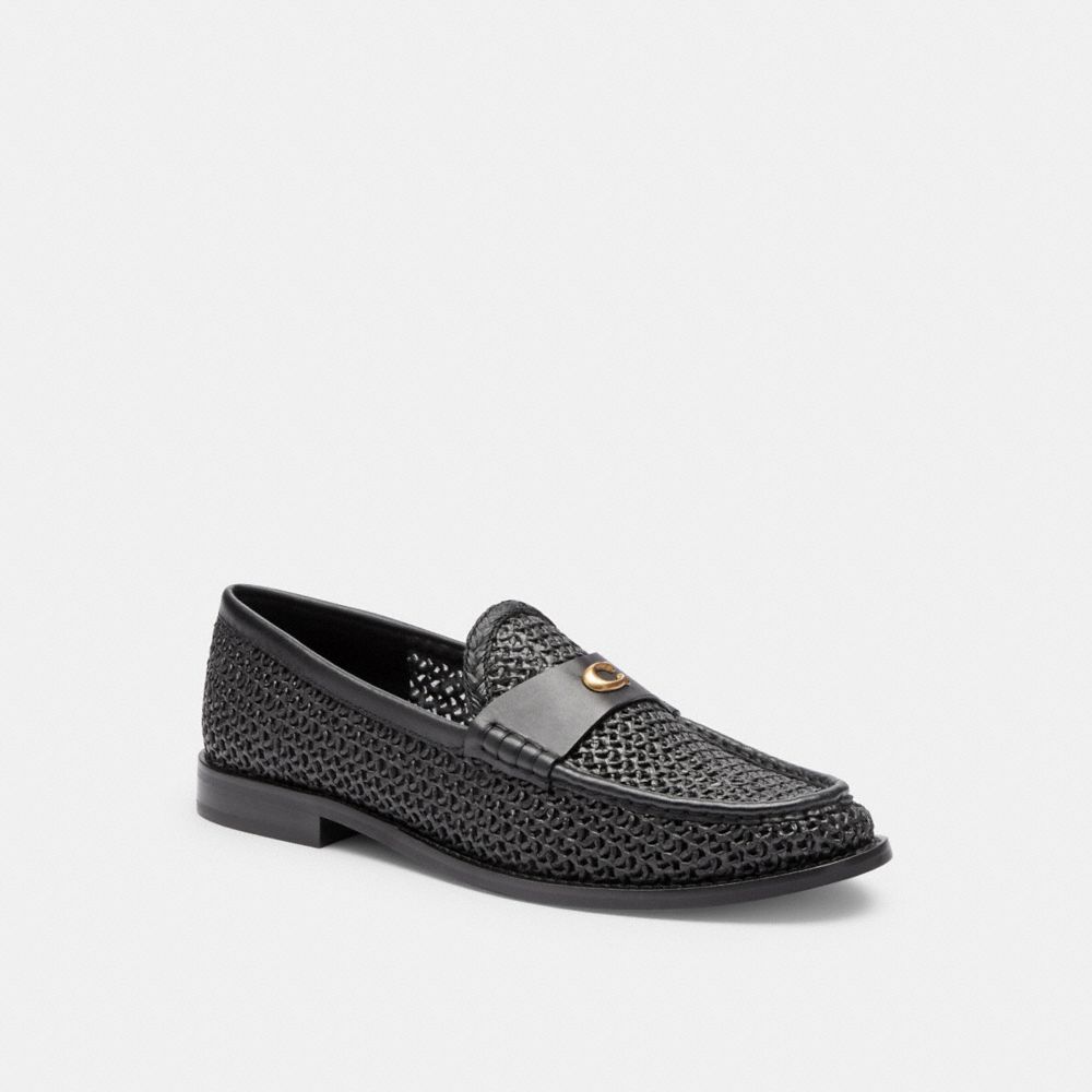 COACH®,JOLENE LOAFER,Black,Front View