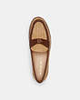 COACH®,JOLENE LOAFER,Natural/Saddle,Inside View,Top View