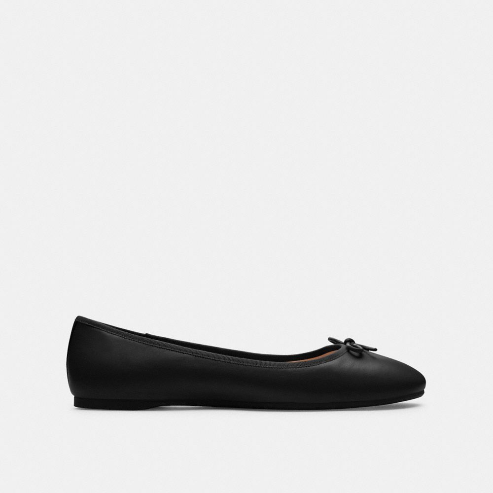 COACH®,ABIGAIL FLAT,Black,Angle View