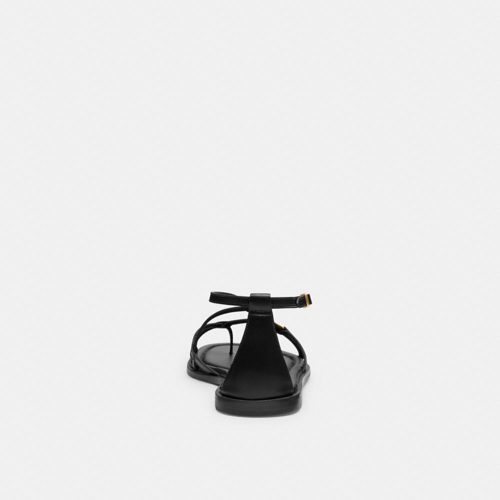 COACH®,SANDALE JENNI,Cuir,Noir,Alternate View