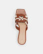 COACH®,NIKKI SANDAL,Chalk Burnished Amber,Inside View,Top View