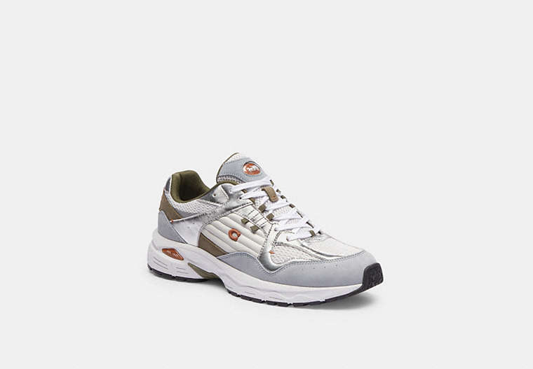COACH®,C301 SNEAKER,Optic White/Grey,Front View