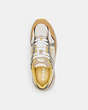 COACH®,C301 SNEAKER,Beechwood/Taupe,Inside View,Top View