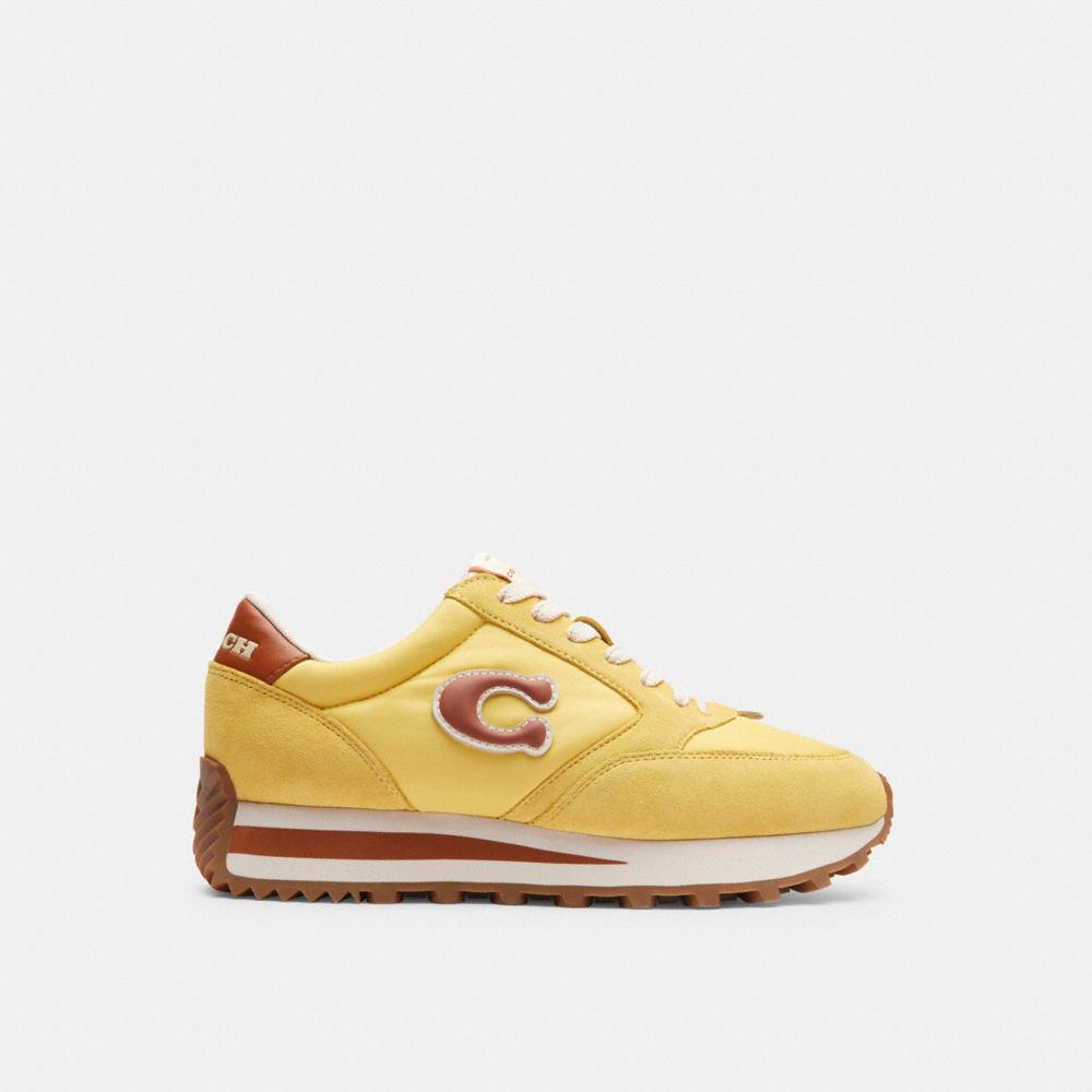 COACH®,RUNNER SNEAKER,Daffodil,Angle View