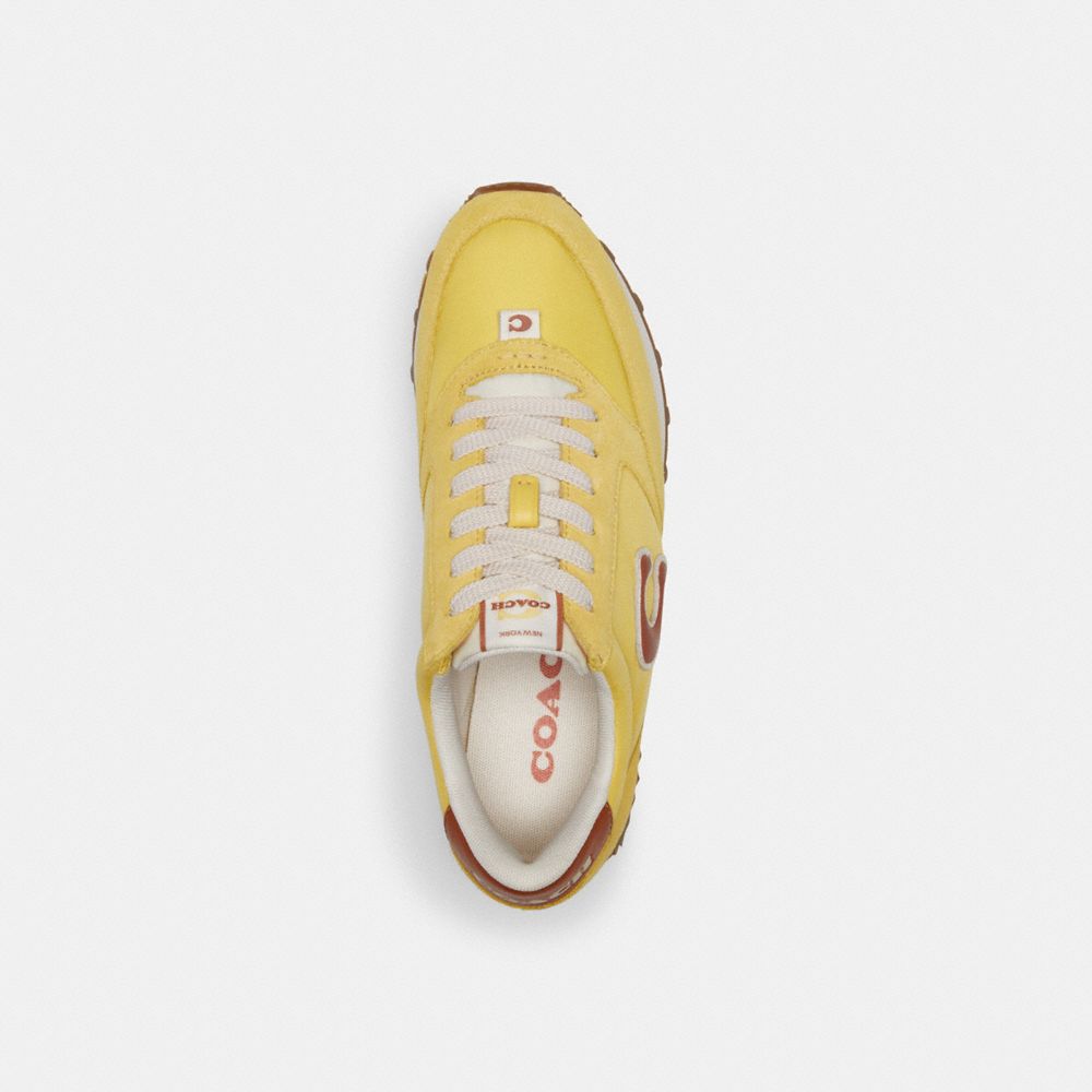 COACH®,RUNNER SNEAKER,Daffodil,Inside View,Top View