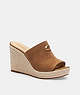 COACH®,GLORIA WEDGE,Coconut,Front View