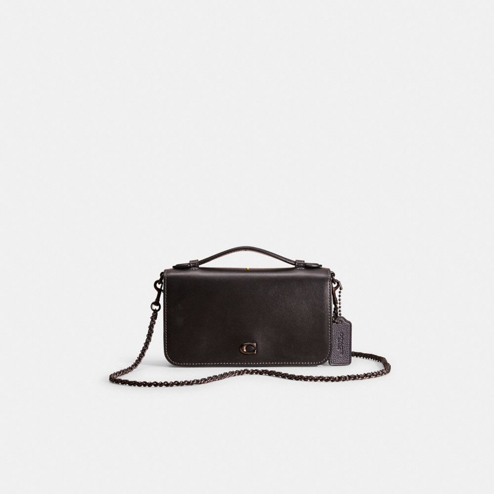 COACH®,RESTORED BEA CROSSBODY,Pewter/Black,Front View