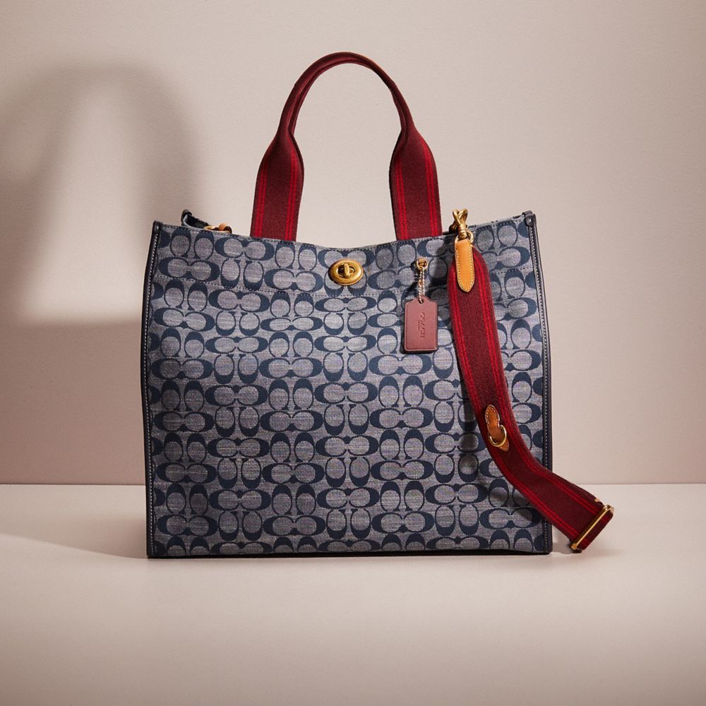 Coach discount chambray tote