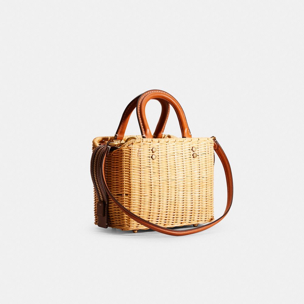 COACH®,Restored Rogue 20 In Wicker,,Angle View