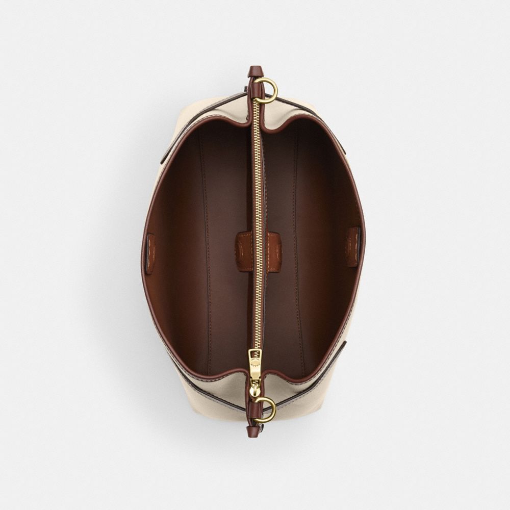 COACH®,Hanna Shoulder Bag With Coach,,Inside View,Top View