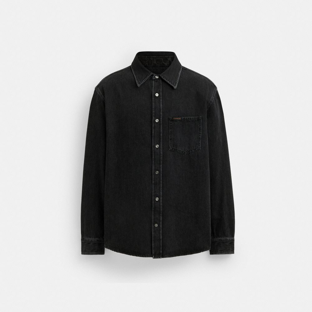 Black Denim Shirt Organic Cotton