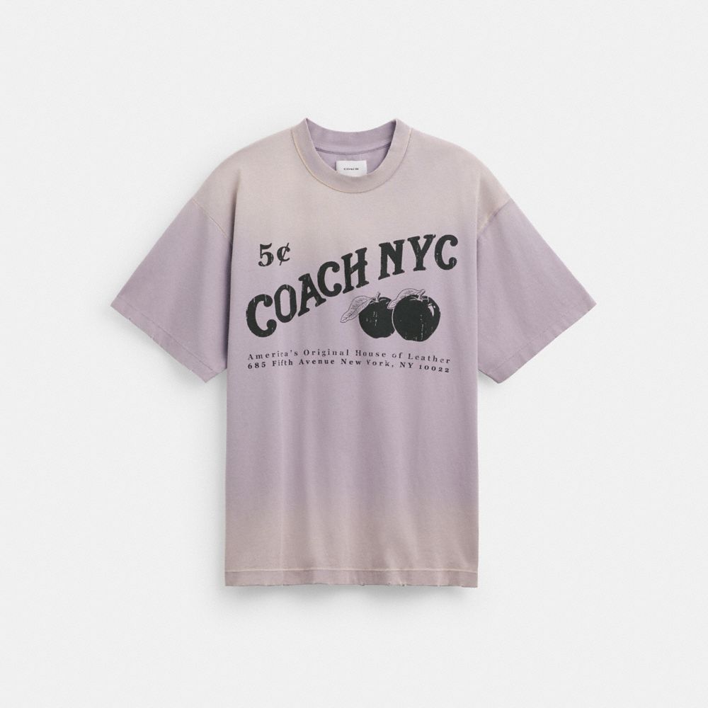 COACH®,シグネチャー アップル Tシャツ,トップス＆ボトムス,ﾊﾟｰﾌﾟﾙ