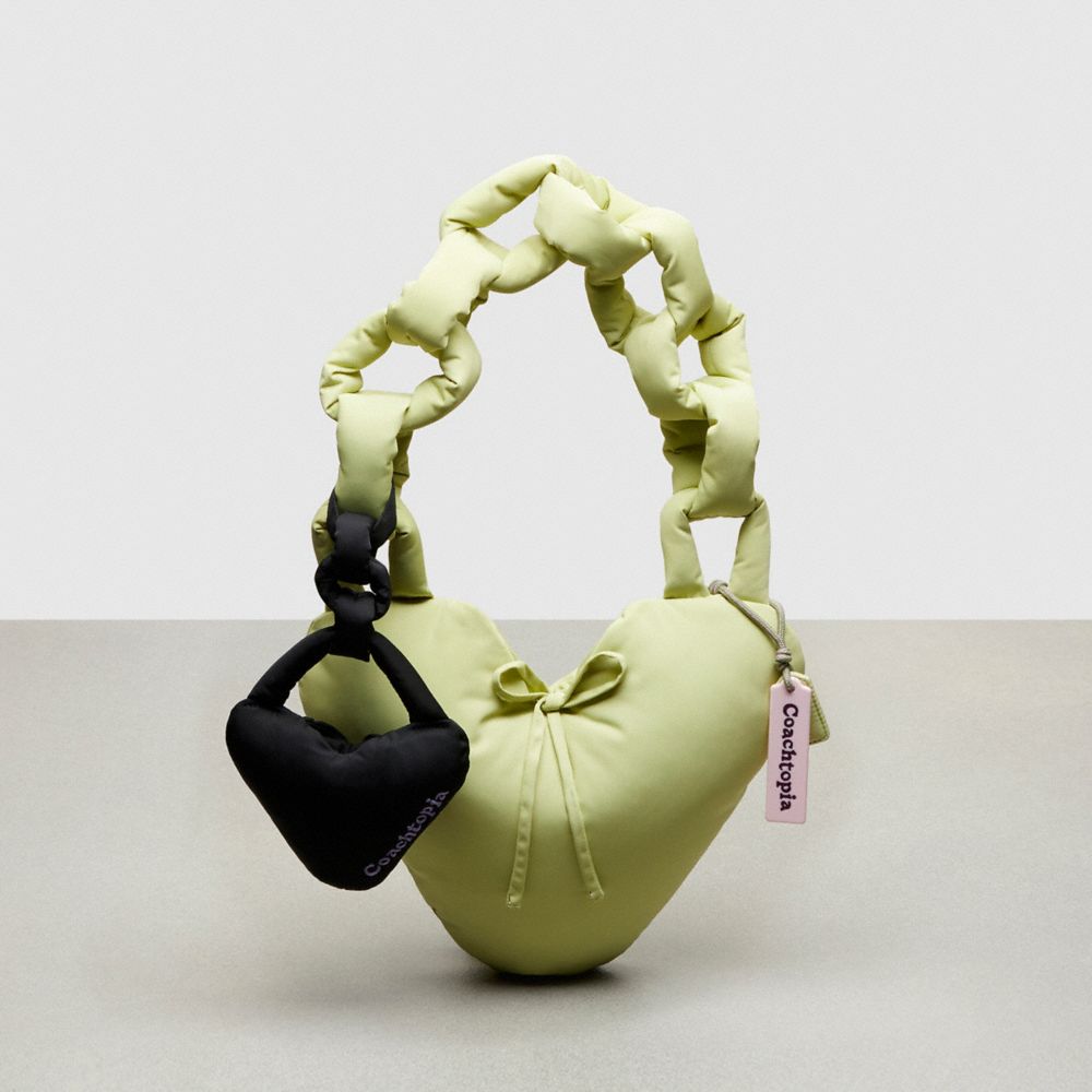 COACH®,Coachtopia Loop Puffy Bag Charm Pouch,,Angle View