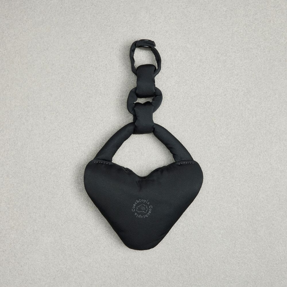 COACH®,Coachtopia Loop Puffy Bag Charm Pouch,,Back View