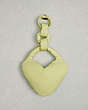 COACH®,Coachtopia Loop Puffy Heart Bag Charm,Pale Lime,Back View