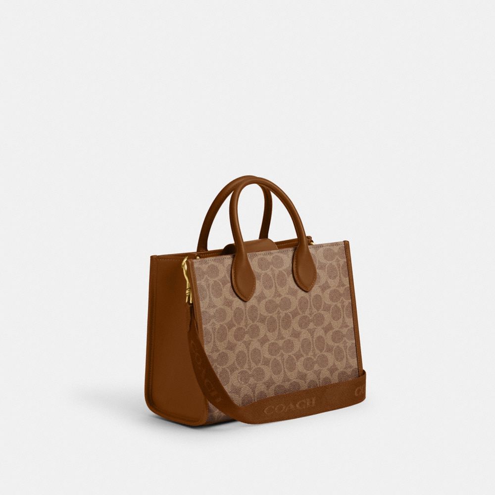 COACH®,Ace Tote Bag 26 In Signature Canvas,,Angle View