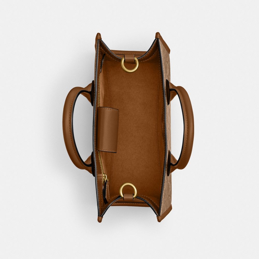 COACH®,Ace Tote Bag 26 In Signature Canvas,,Inside View,Top View