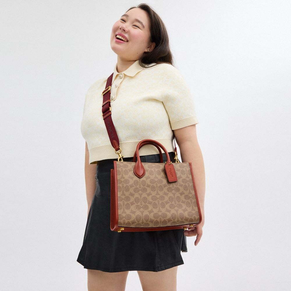 COACH®,Ace Tote Bag 26 In Signature Canvas,