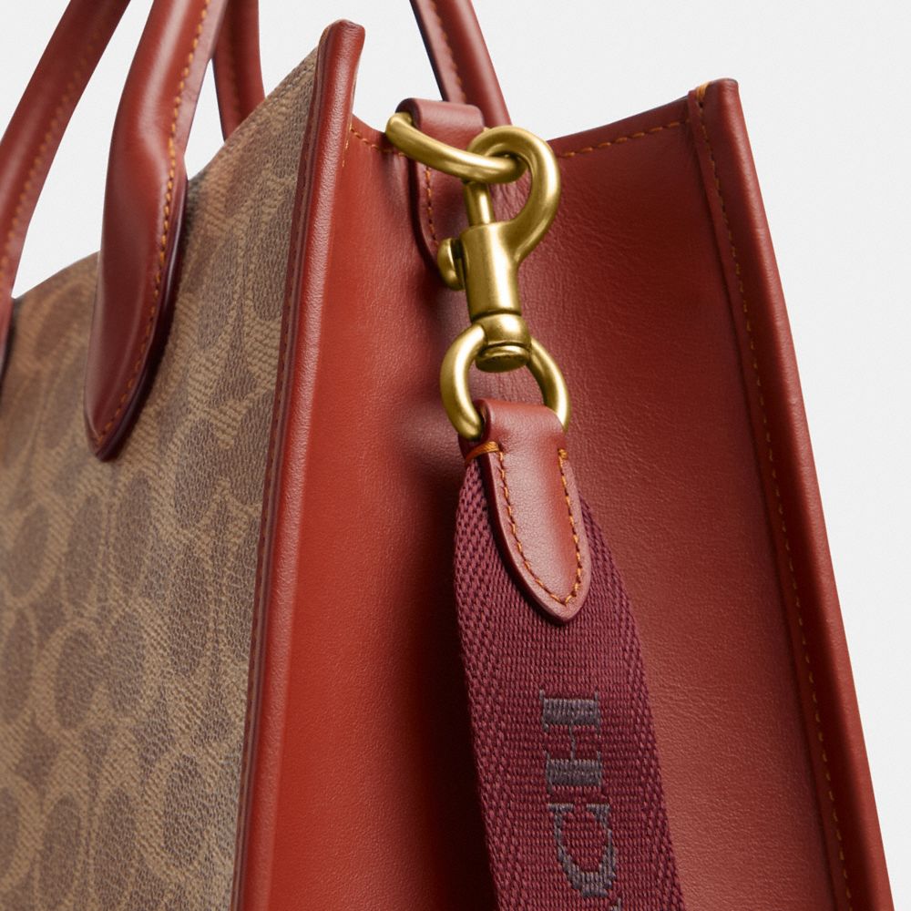 COACH®,Ace Tote Bag 26 In Signature Canvas,,Closer View