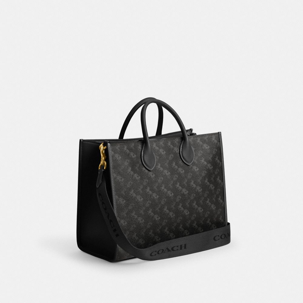 Shop Coach Ace Tote 35 Mit „horse And Carriage" Print In Black