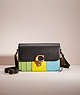 COACH®,UPCRAFTED STUDIO SHOULDER BAG,Glovetanned Leather,Small,Hello Summer,Brass/Black,Front View