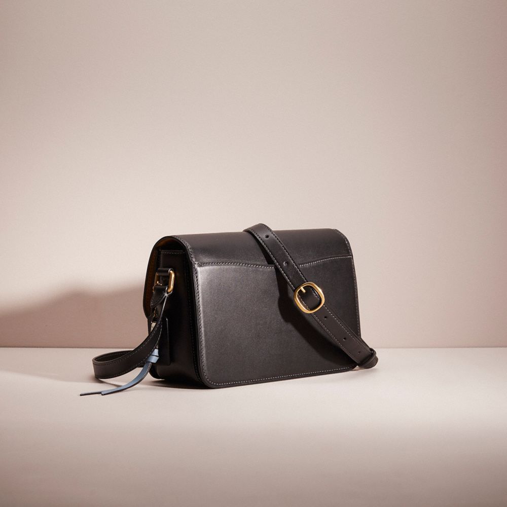 COACH®,UPCRAFTED STUDIO SHOULDER BAG,Glovetanned Leather,Small,Hello Summer,Brass/Black,Angle View