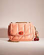 COACH®,UPCRAFTED PILLOW MADISON SHOULDER BAG WITH QUILTING,Nappa leather,Small,Brass/Light Coral,Front View