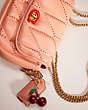 COACH®,UPCRAFTED PILLOW MADISON SHOULDER BAG WITH QUILTING,Nappa leather,Small,Brass/Light Coral,Closer View
