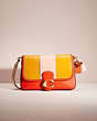 COACH®,UPCRAFTED SOFT TABBY SHOULDER BAG,Smooth Leather,Small,Hello Summer,Brass/Sport Red,Front View