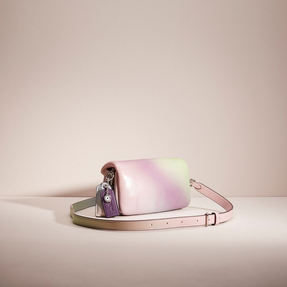 The Mini Pillow Powder Pink Leather Crossbody Bag