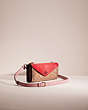 COACH®,UPCRAFTED DOUBLE-UP WALLET CREATION,Signature Coated Canvas,Pewter/Tan Red Apple,Angle View