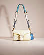 COACH®,UPCRAFTED PILLOW TABBY SHOULDER BAG 18,Nappa leather,Mini,Hello Summer,Pale Lime/Light Antique Nickel,Front View