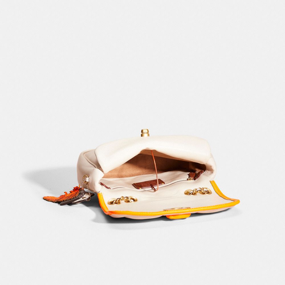 COACH®,Cuir nappa,Laiton/Craie,Inside View,Top View