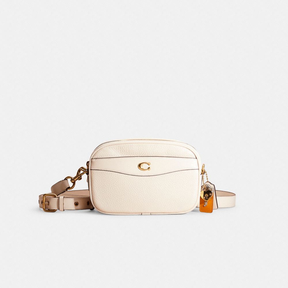 Coach white camera bag hot sale