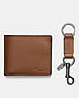 COACH®,BOXED 3-IN-1 WALLET GIFT SET,Leather,Mini,Dark Saddle,Inside View,Top View