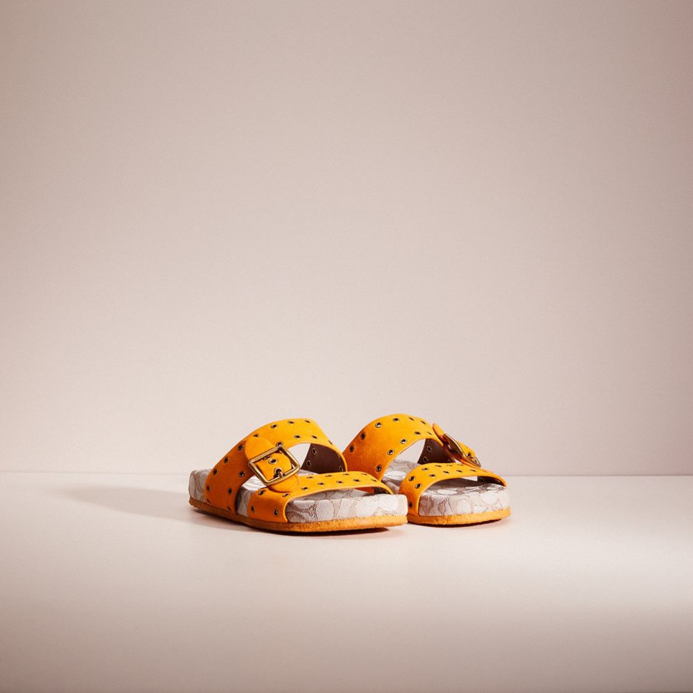 COACH®,Restored Ally Sandal,,Angle View