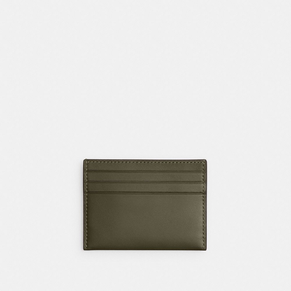 COACH®,ÉTUI-CARTES,Vert armée,Back View