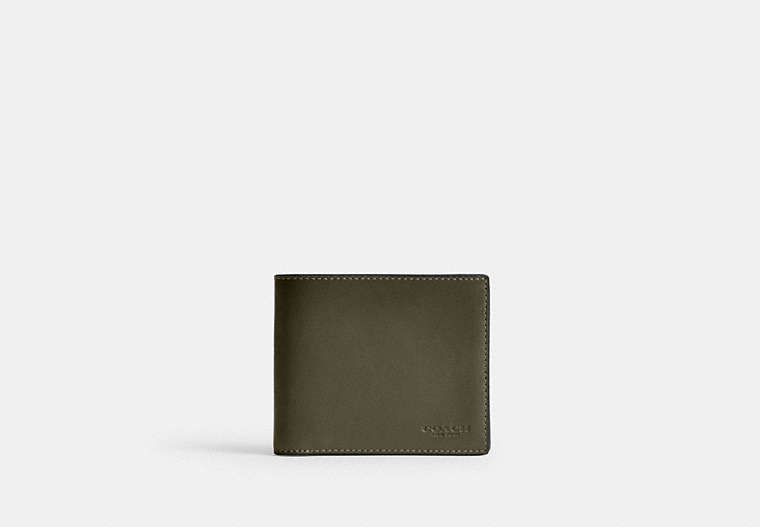 COACH®,3-IN-1 WALLET,Mini,Army Green,Front View