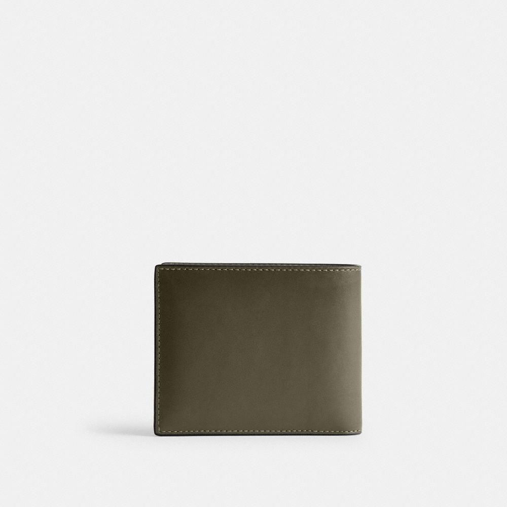 COACH®,3-IN-1 WALLET,Mini,Army Green,Back View