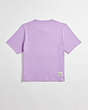 COACH®,Cropped Tee: Best Friends Bunny,New Item1,Purple Multi,Back View